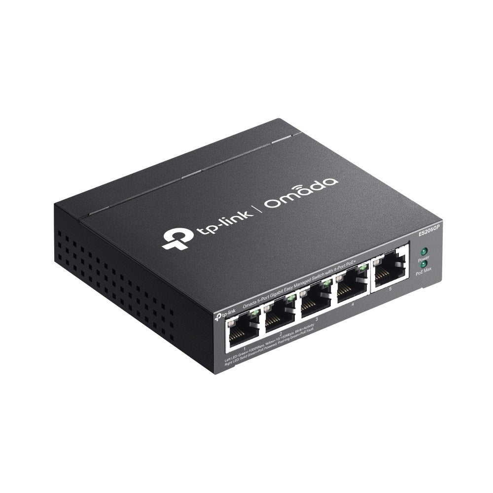 TP-Link ES205GP Omada 5-Port Gigabit Easy Managed Switch with 4-Port PoE+