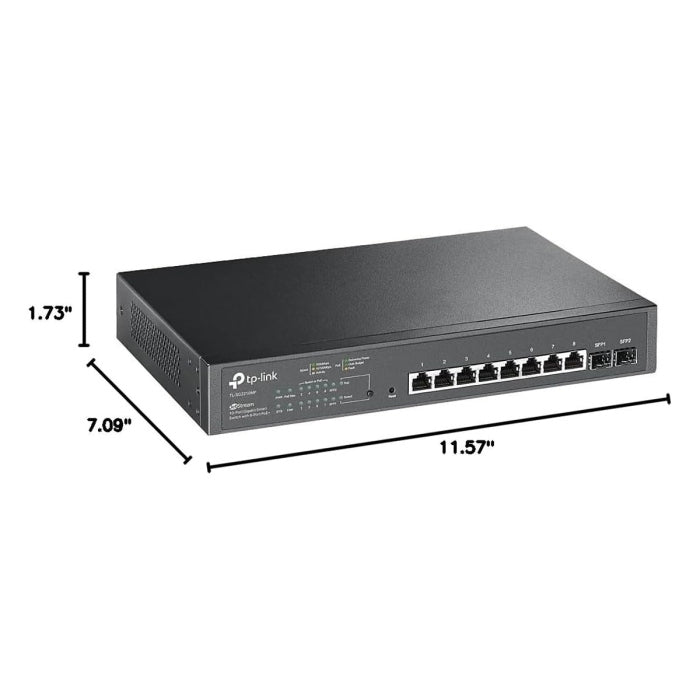 TP-Link JetStream 10-Port Gigabit Smart Switch with 8-Port PoE+