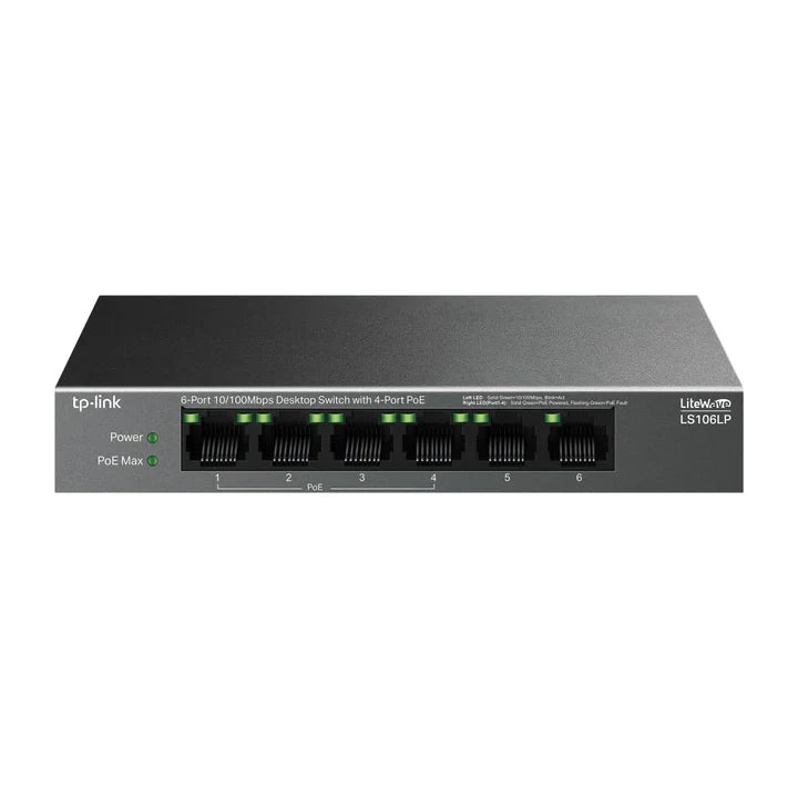 TP-Link LS106LP 6-Port PoE Desktop Switch