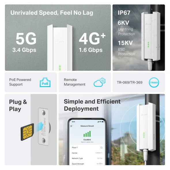 TP-Link NE211-Outdoor 5G Outdoor Gateway