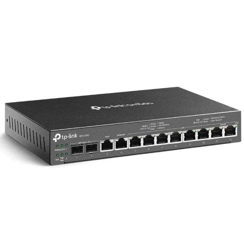 TP-Link Omada 3-in-1 Gigabit VPN Router - 8 Ports PoE / Gigabit WAN / Gigabit LAN