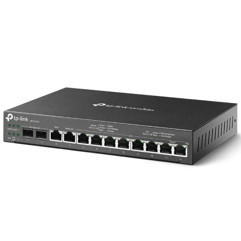 TP-Link Omada 3-in-1 Gigabit VPN Router - 8 Ports PoE / Gigabit WAN / Gigabit LAN