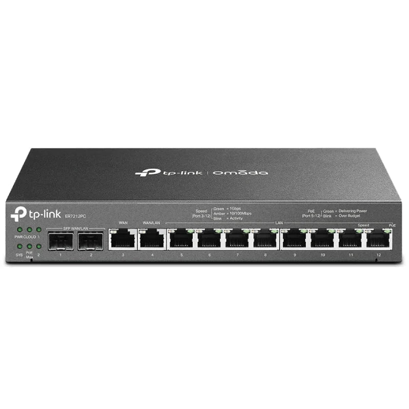 TP-Link Omada 3-in-1 Gigabit VPN Router - 8 Ports PoE / Gigabit WAN / Gigabit LAN