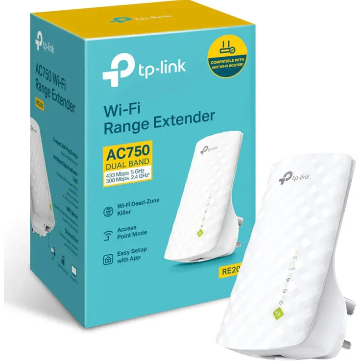 TP-Link RE305 AC1200 Wi-Fi Range Extender-1200Mbps-2.40GHz,5.0GHz/1xRJ-45 (RE305)