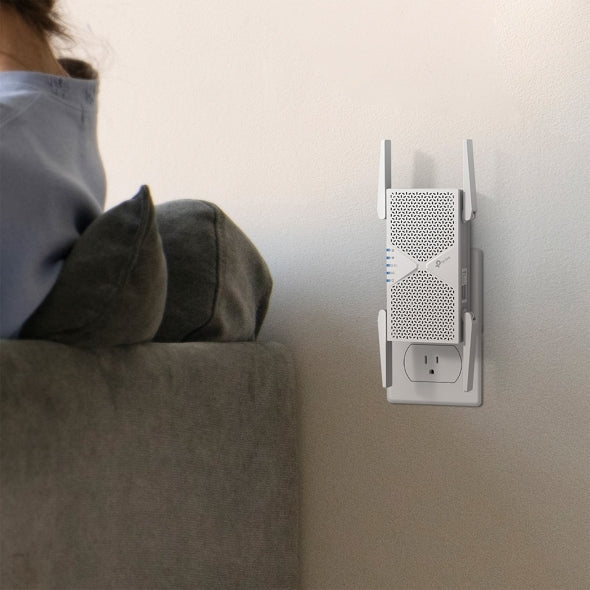 TP-Link RE405BE BE6500 Dual-Band Wi-Fi 7 Range Extender