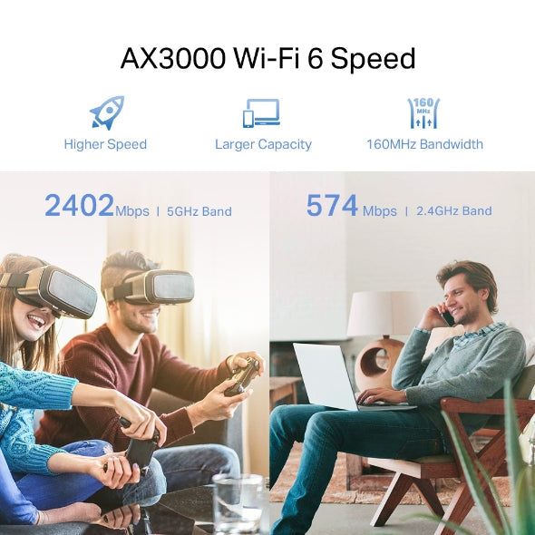TP-Link RE715X AX3000 Mesh WiFi 6 Range Extender