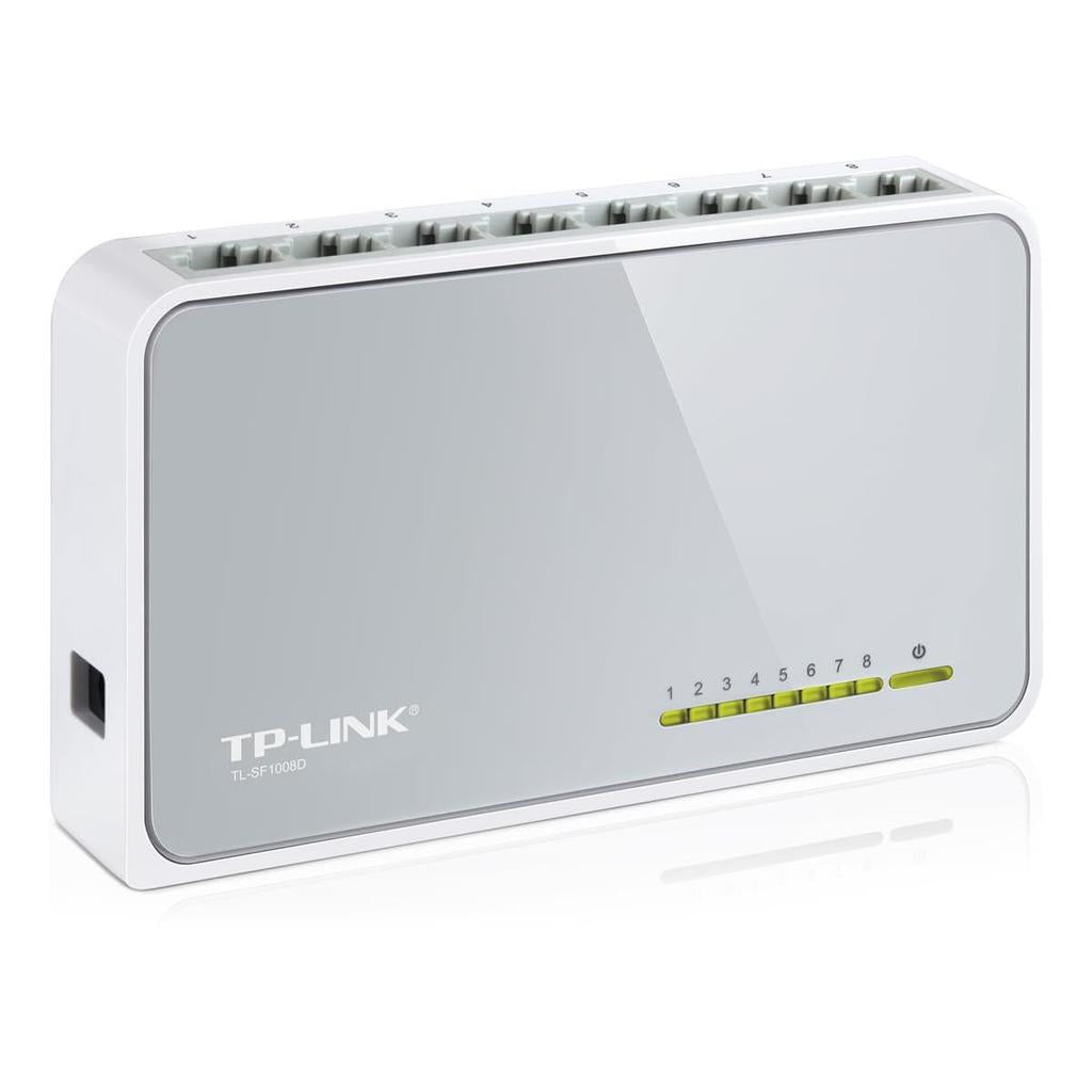 TP Link SF1008D 8-Port Fast Ethernet Network Switch 10/100Mbps