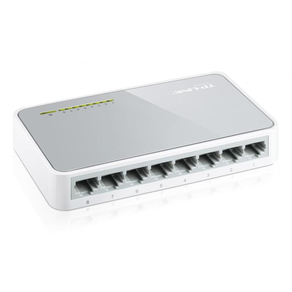 TP Link SF1008D 8-Port Fast Ethernet Network Switch 10/100Mbps