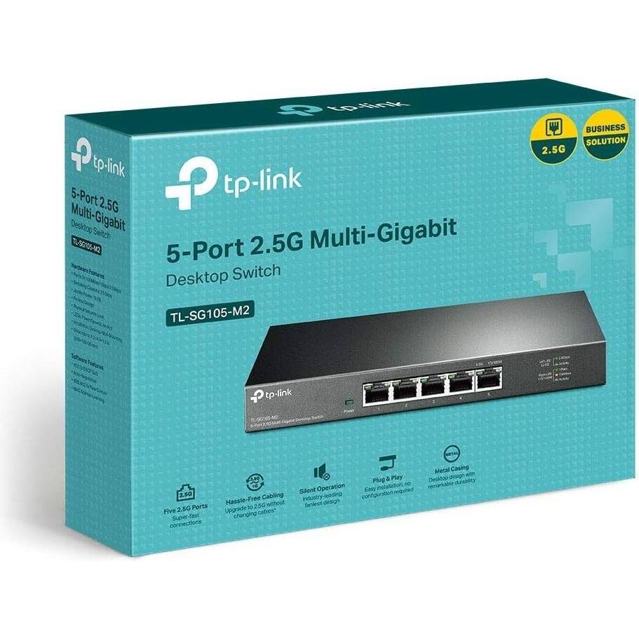 TP-Link SG105-M2 5-Port 2.5G Desktop Network Switch