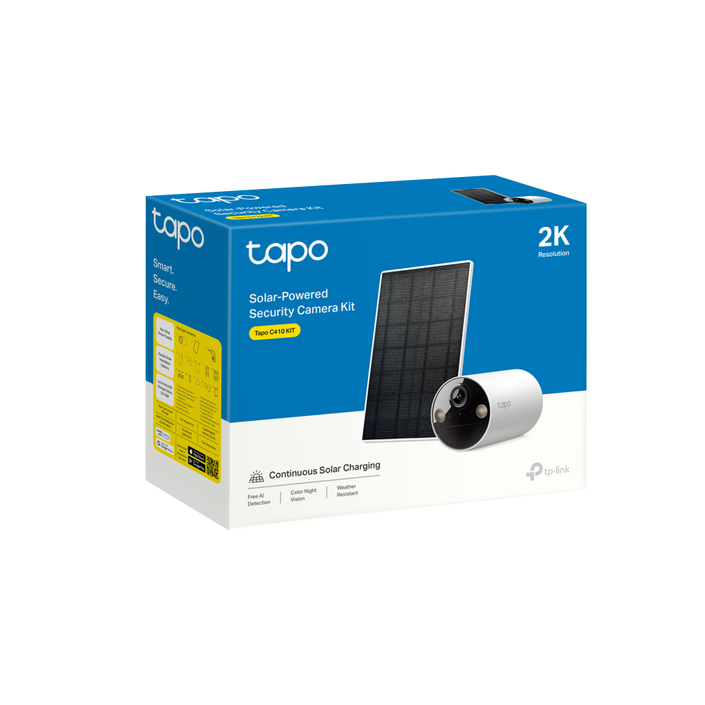 TP-Link Smart Wire-Free Security Camera and Solar Panel Tapo C410KIT