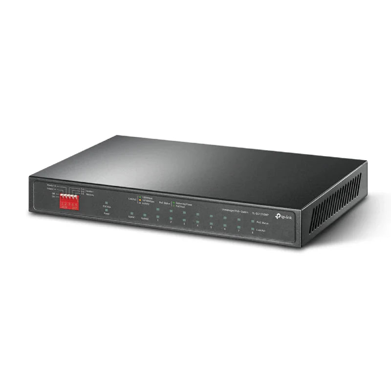 TP-Link TL-SG1210MP 10-Port Gigabit Desktop Switch with 8-Port PoE+ - 20 Gbps / LAN