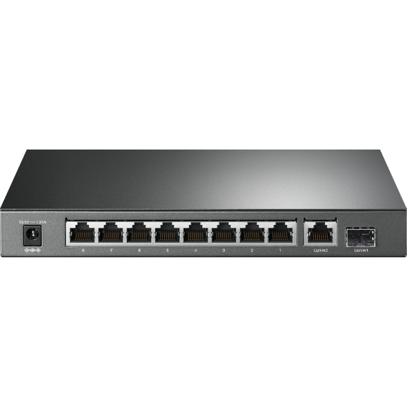 TP-Link SG1210P 10-Port Gigabit Desktop Switch with 8-Port PoE+