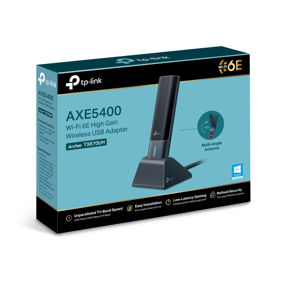 TP-Link TXE70UH AXE5400 WiFi 6E High Gain Wireless USB Adapter