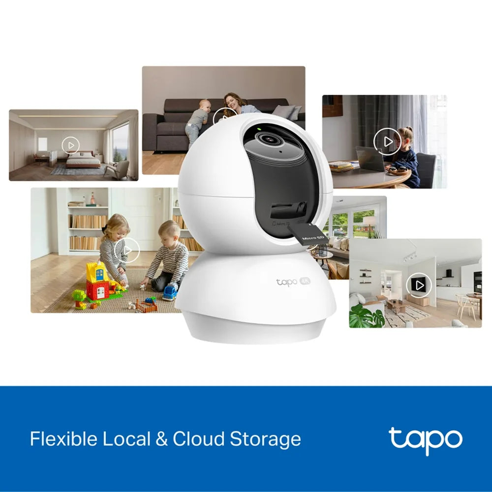 TP-Link Tapo C250 4K Pan/Tilt AI Home Security WiFi Camera