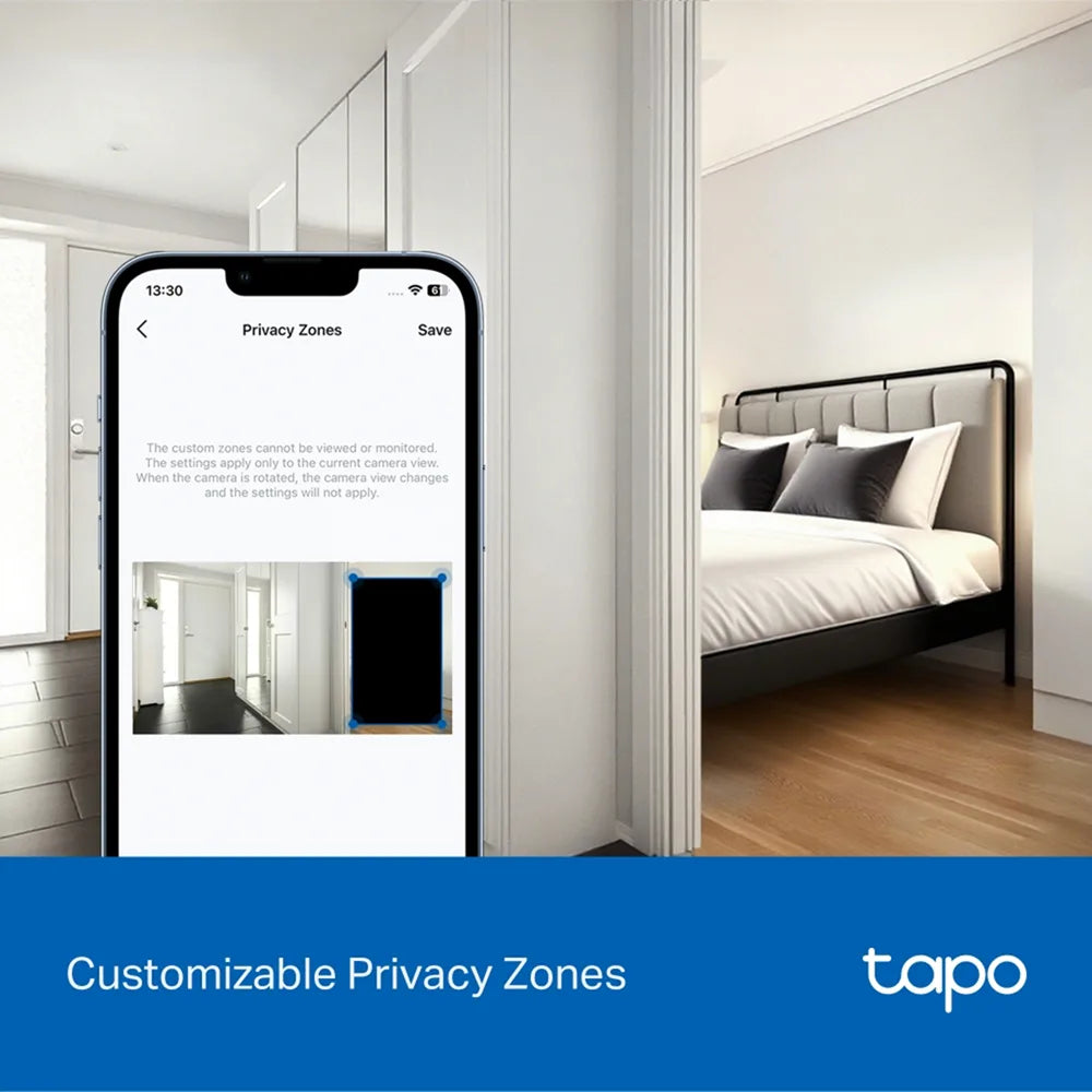 TP-Link Tapo C250 4K Pan/Tilt AI Home Security WiFi Camera