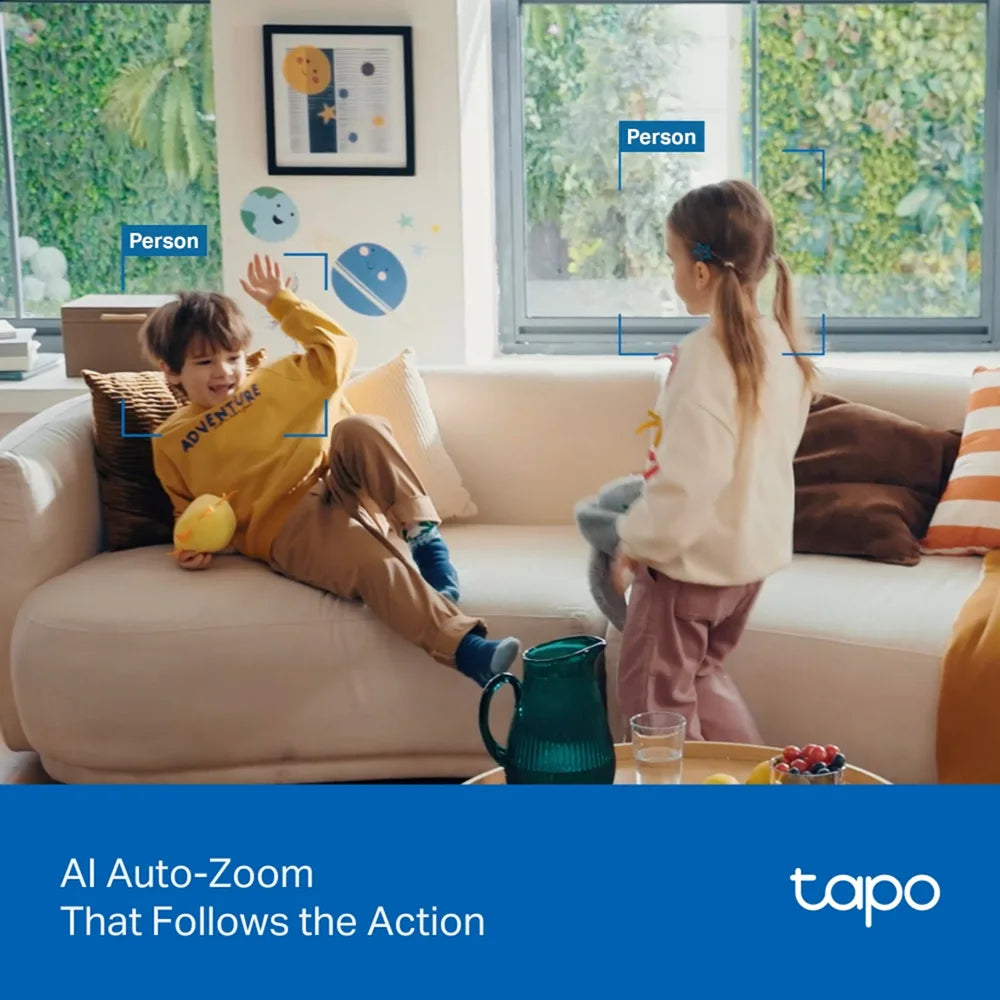 TP-Link Tapo C250 4K Pan/Tilt AI Home Security WiFi Camera