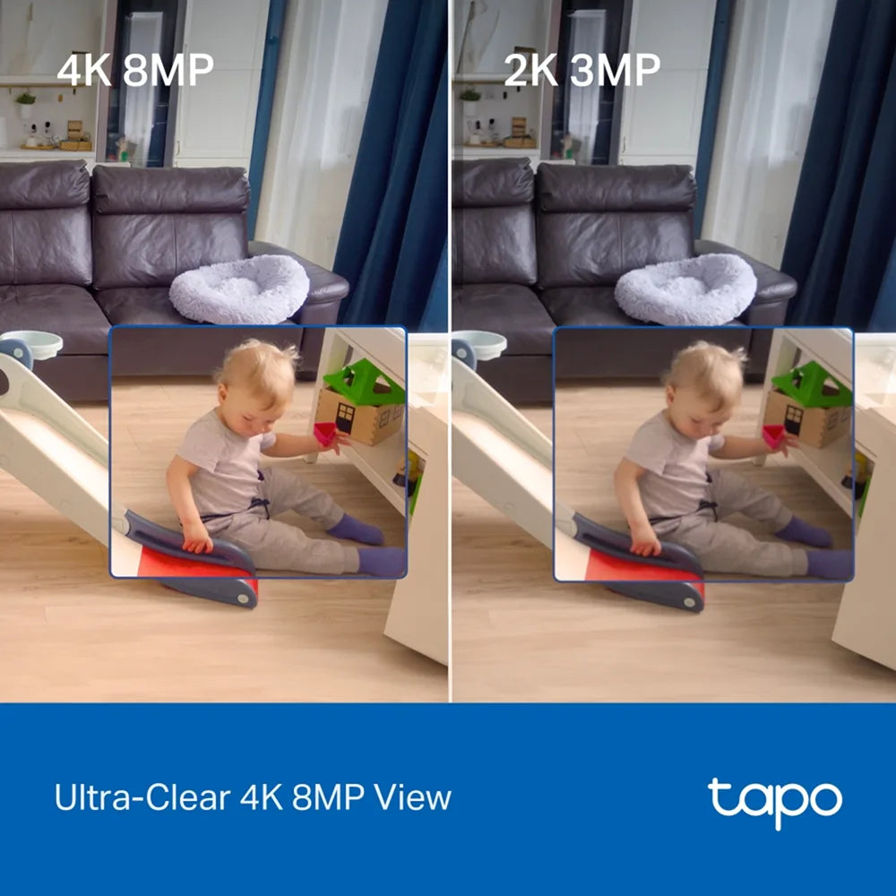 TP-Link Tapo C250 4K Pan/Tilt AI Home Security WiFi Camera