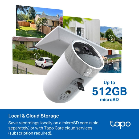 TP-Link Tapo C465 Battery-Powered Security Camera with Built-In Solar Panel 4K