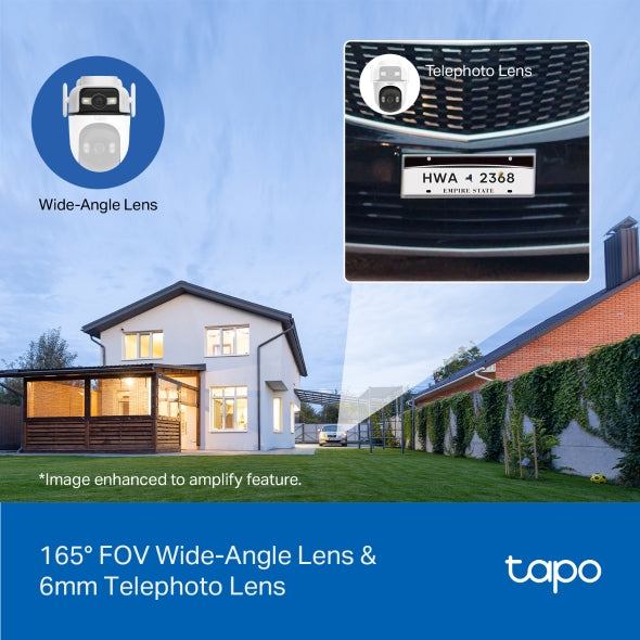 TP-Link Tapo C545D Outdoor Dual Lens Pan/Tilt Security Camera 3MP