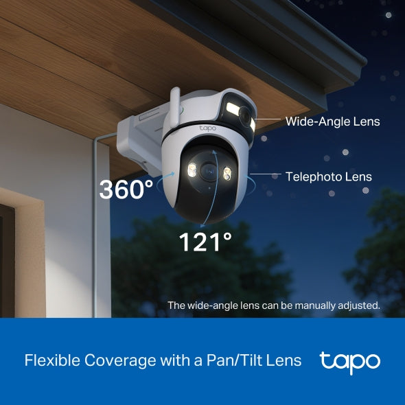TP-Link Tapo C545D Outdoor Dual Lens Pan/Tilt Security Camera 3MP