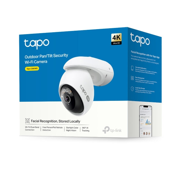 TP-Link Tapo C560WS Outdoor Pan/Tilt Security 18X Digital Zoom Wi-Fi Camera 4K