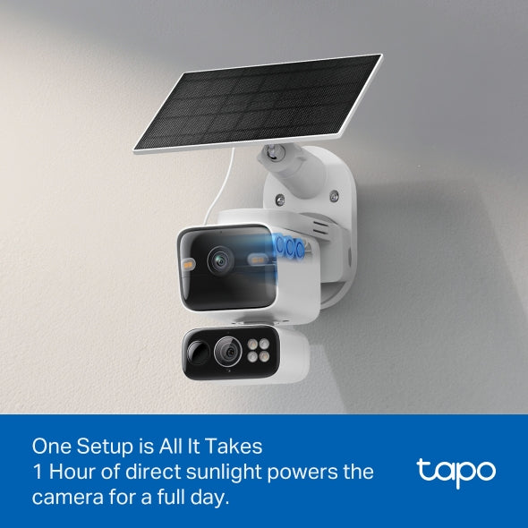 TP-Link Tapo C645D KIT Solar-Powered Dual-Lens Pan/Tilt Security Camera Kit