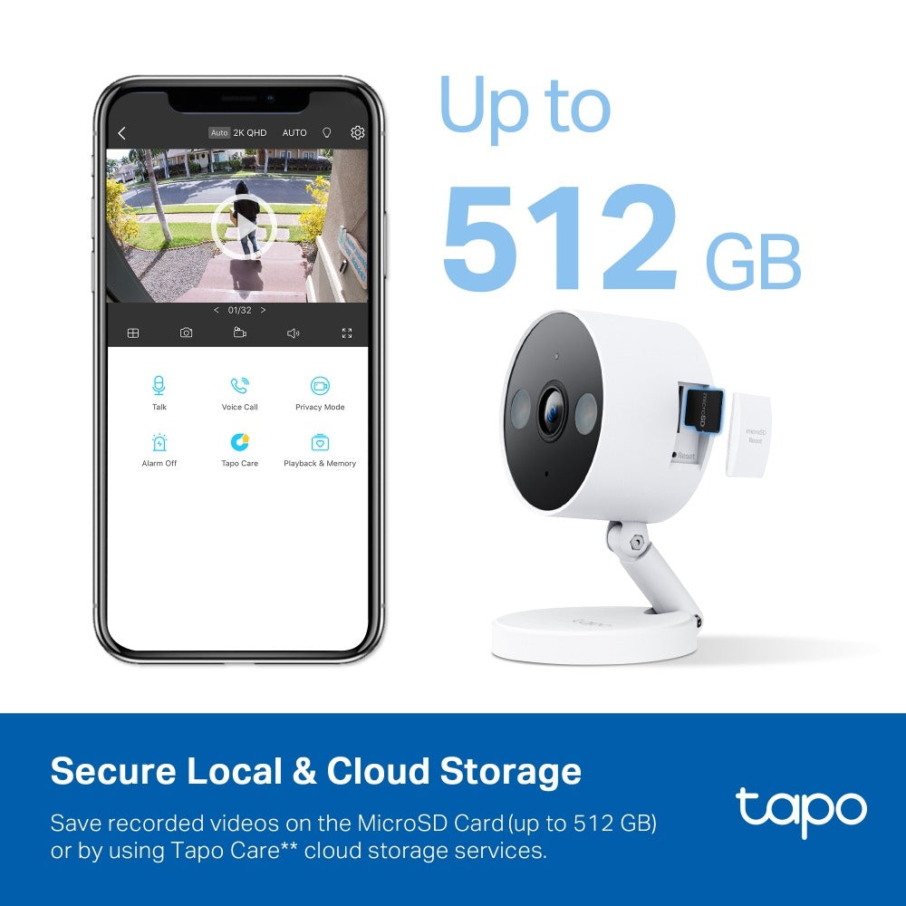 TP-Link Tapo Indoor/Outdoor Wi-Fi Home Security Camera TAPO C120