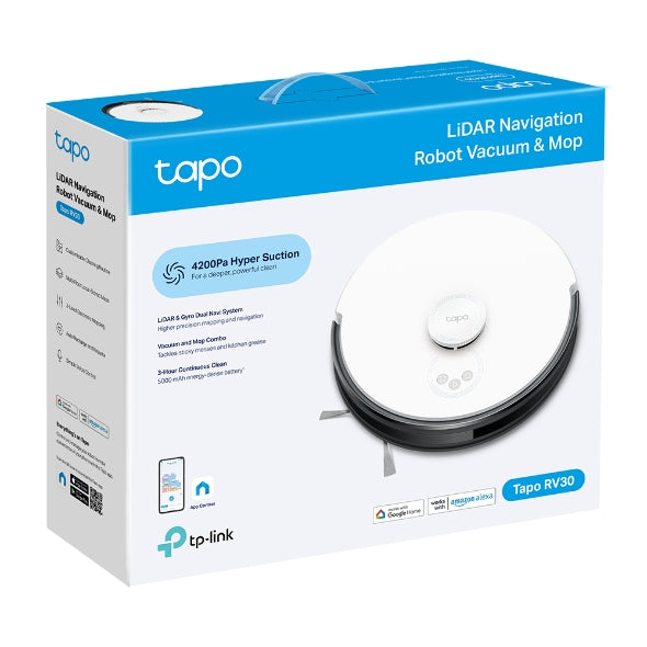 TP-Link Tapo RV30 LiDAR Navigation Robot Vacuum & Mop