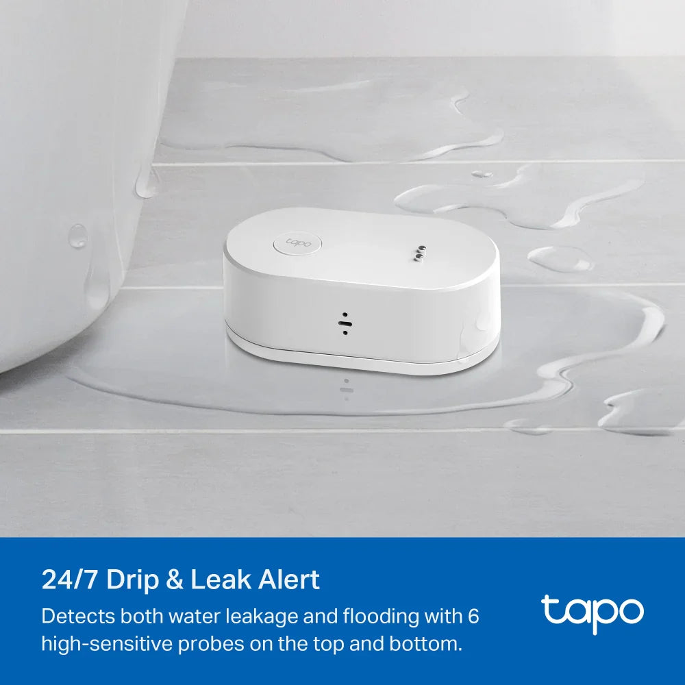 TP-Link Tapo T300 Smart Water Leak Sensor - White