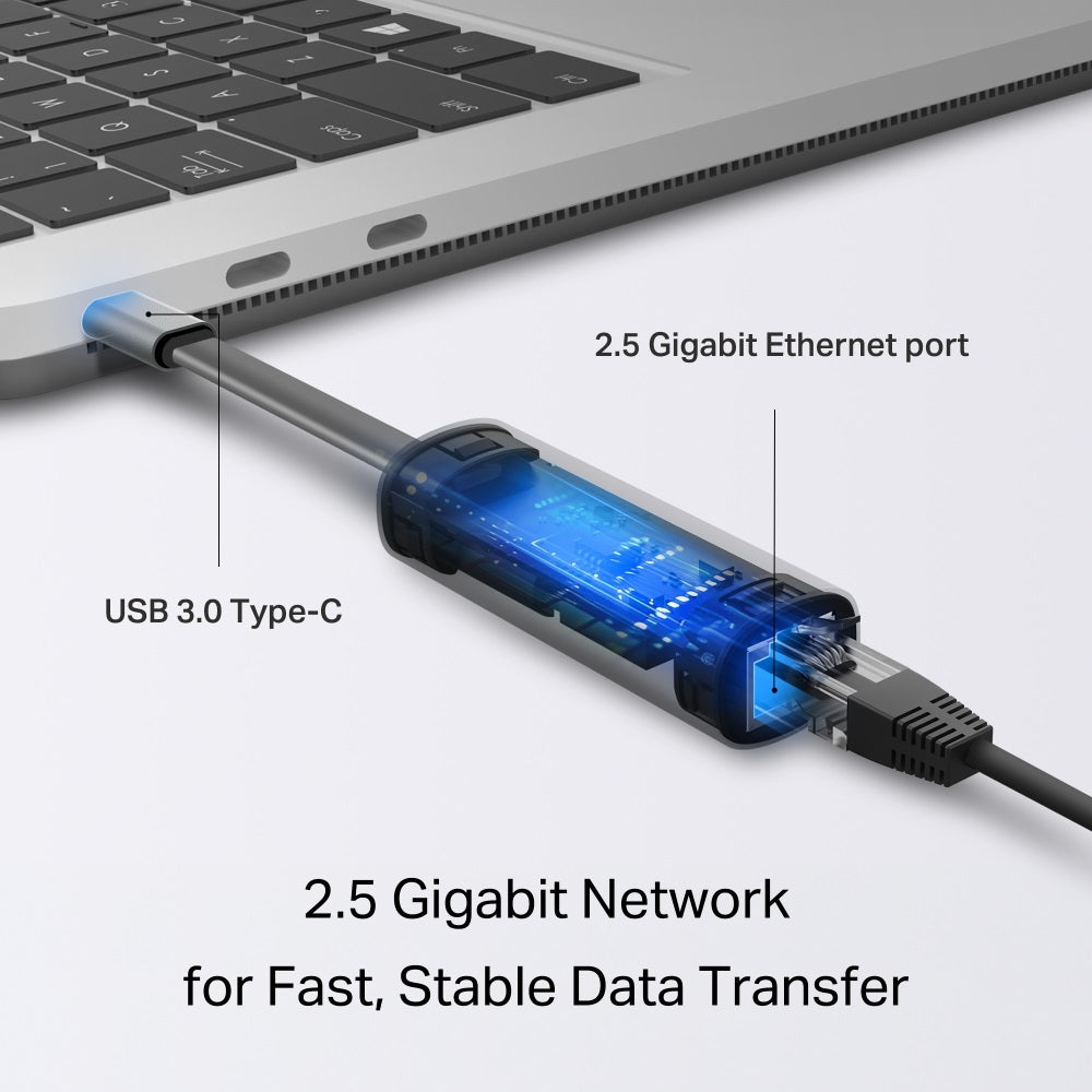 TP-Link UE302C USB-C to 2.5 Gigabit Ethernet Network Adapter