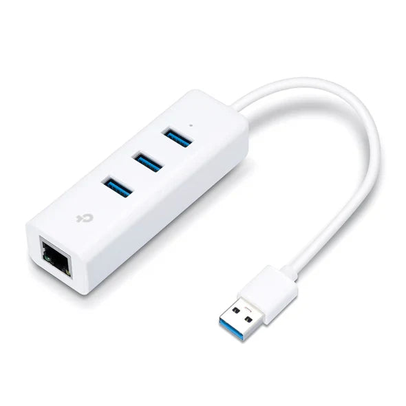 TP-Link UE330 USB 3.0 3-Port Hub & Gigabit Ethernet Adapter 2 in 1 USB Adapter