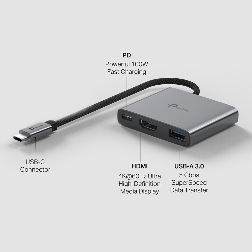 TP-Link UH3020C USB-C 3 in 1 Hub HDMI 4K @60Hz