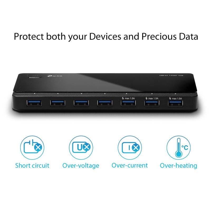 TP-Link UH700 7-Ports USB HUB - 7 Ports / 5Gbps / USB 3.0