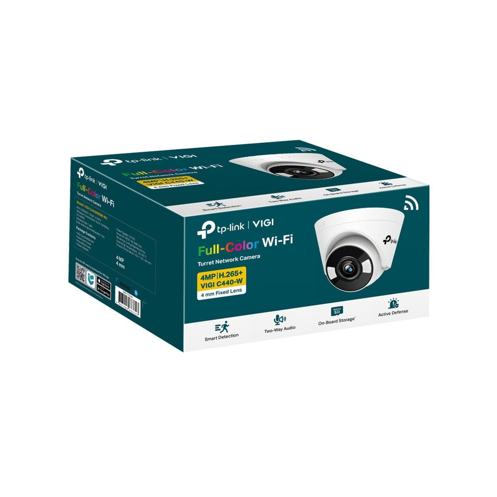 TP-Link VIGI 4MP Full-Color Wi-Fi Turret Network Camera