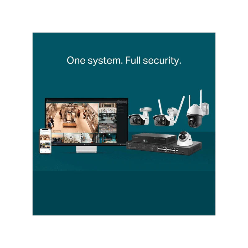 TP-Link (VIGI C340-W) VIGI 4MP Outdoor Full-Color Wi-Fi Bullet Network Camera