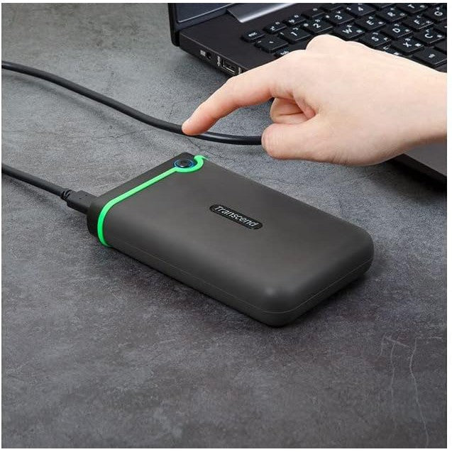 TRANSCEND 2TB STOREJET USB 3.1 2.5″ EXTERNAL HDD (DARK GREY)