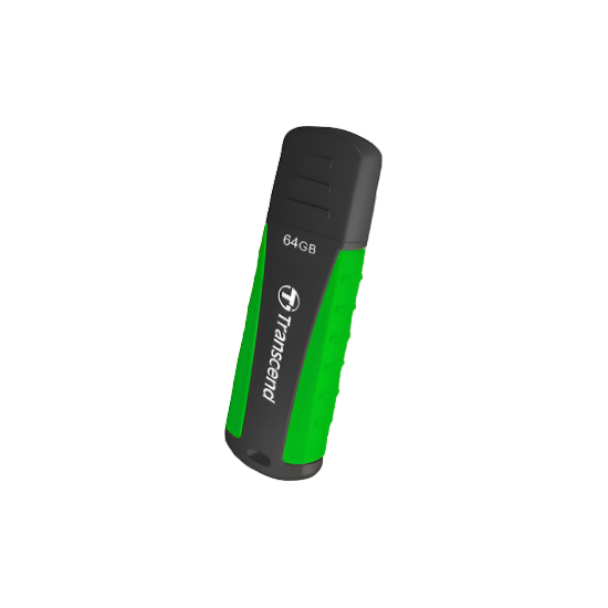 Transcend 64GB JetFlash 810 USB 3.1 Gen 1 Flash Drive Rugged Rubber Design Up to 90MB/s Speed - Green