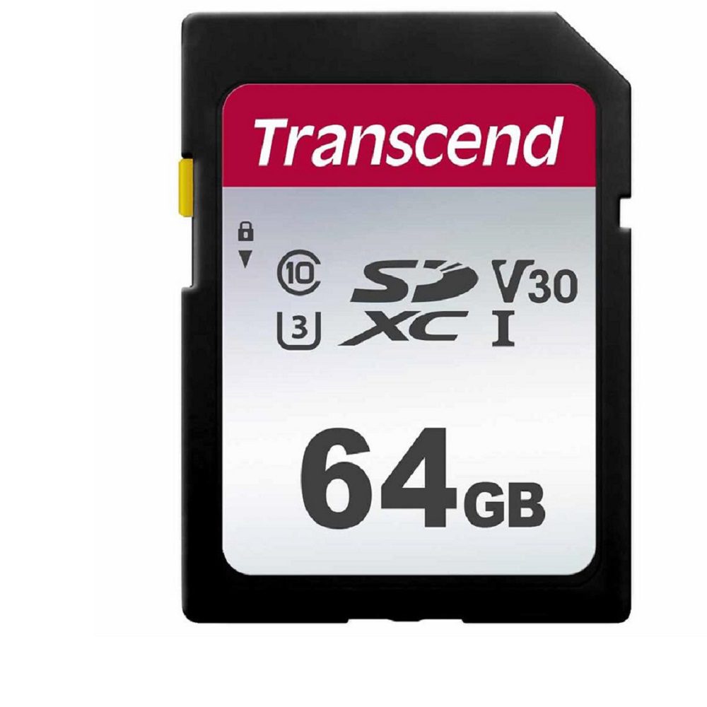 Transcend 64GB SDXC/SDHC 300S Memory Card for 4K Videos