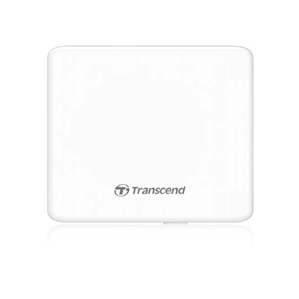 Transcend Slim Portable DVD Writer, USB Powered (White)