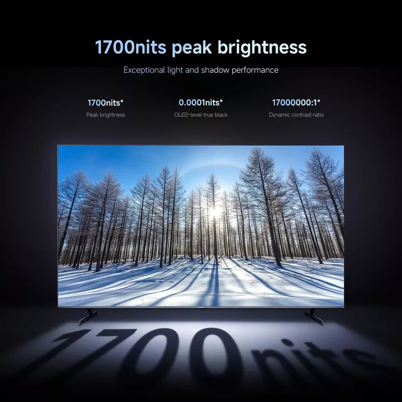 TV S Pro Mini LED 75" 2026 QD-Mini LED Dispaly 4K UHD 144Hz refresh rate Dolby Audio & Atmos, Google TV Low-reflection display ELA6340GL Black