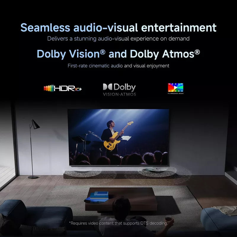 TV S Pro Mini LED 75" 2026 QD-Mini LED Dispaly 4K UHD 144Hz refresh rate Dolby Audio & Atmos, Google TV Low-reflection display ELA6340GL Black