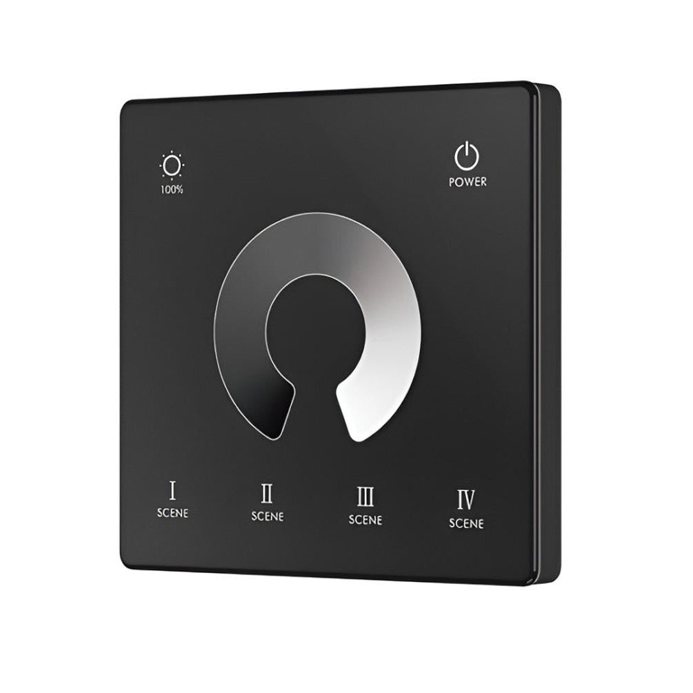 TW1 Wall Mounted Touch Panel Dimmer - Black