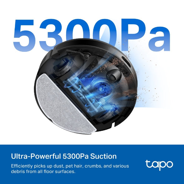 Tapo RV20 Max 5300Pa Suction MagSlim LiDAR Navigation Robot Vacuum and Mop