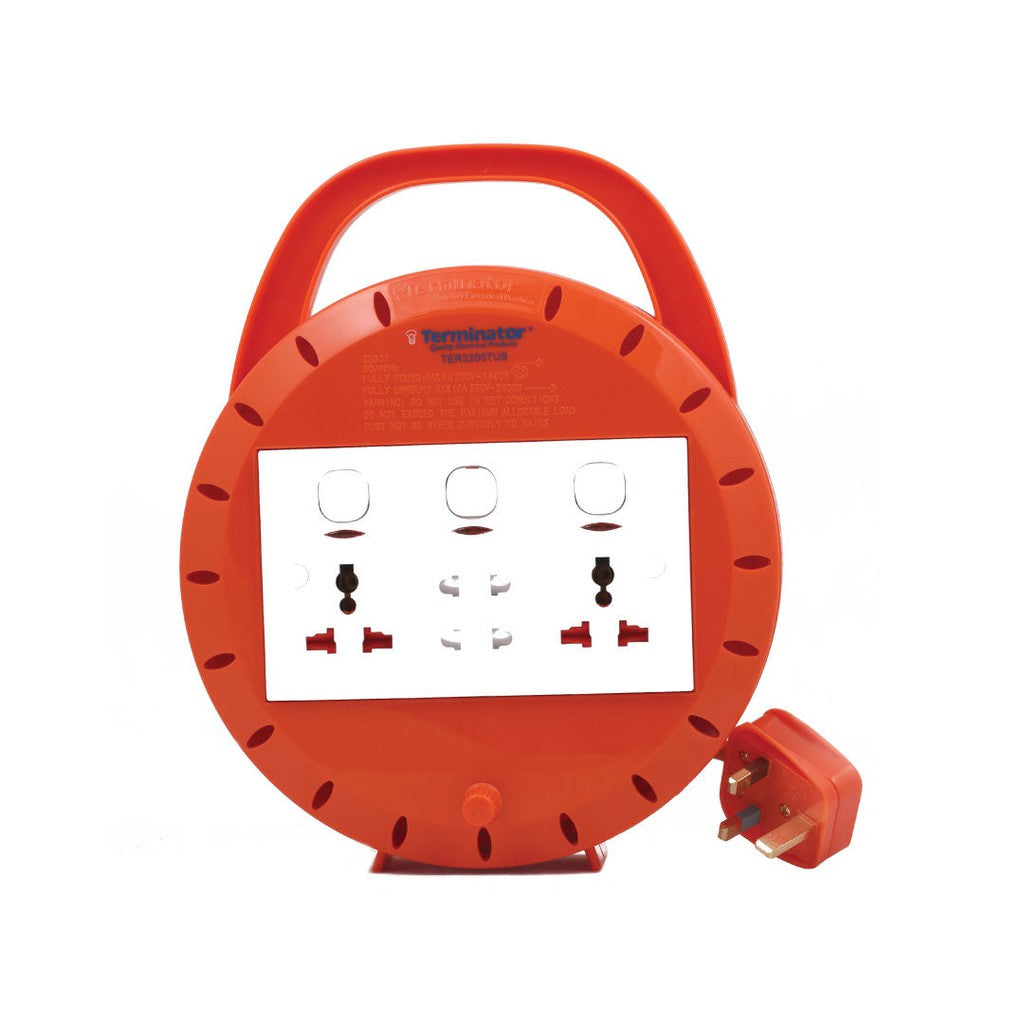 Terminator 4 Way Extension Reel 5m Cable