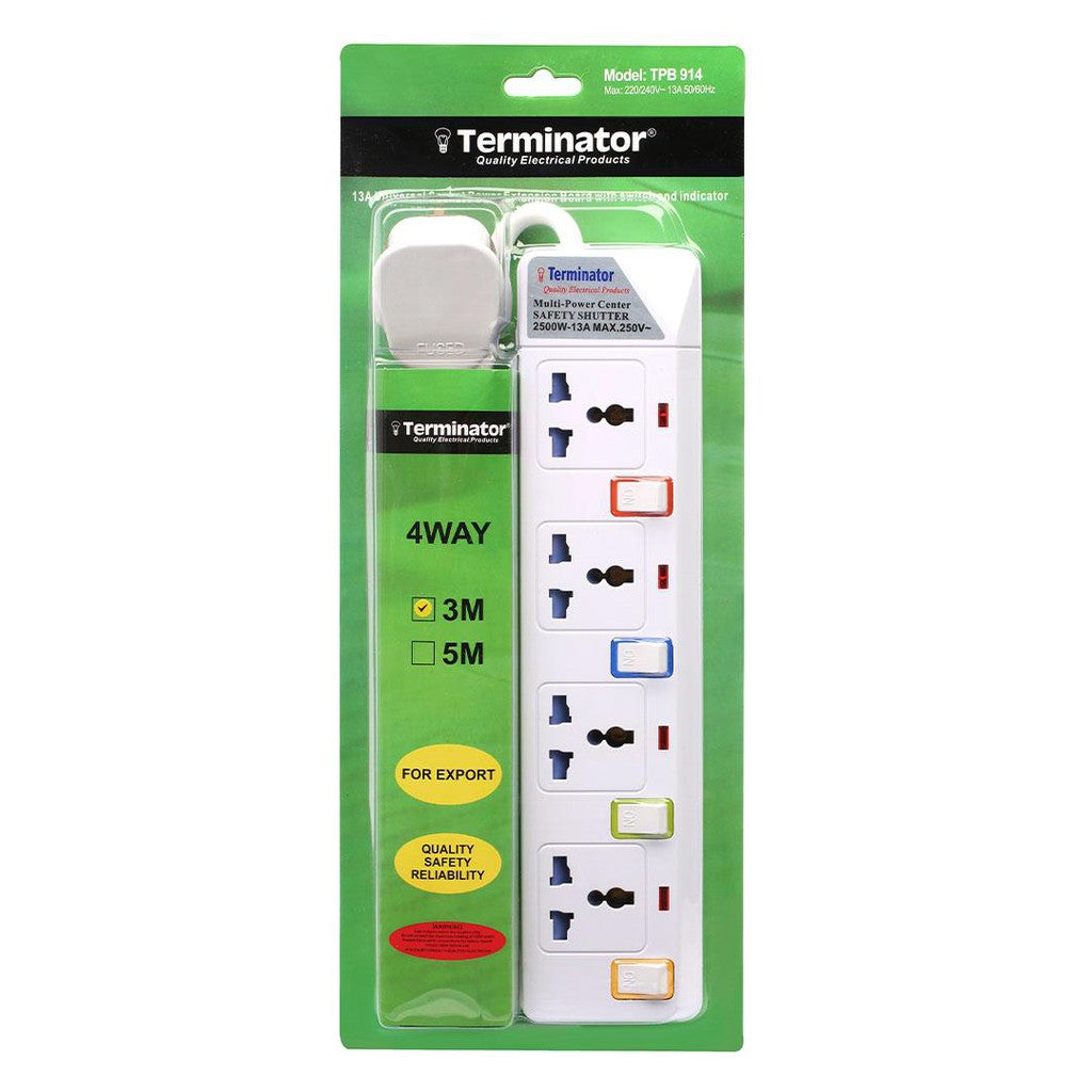 Terminator 4 Way Power Socket