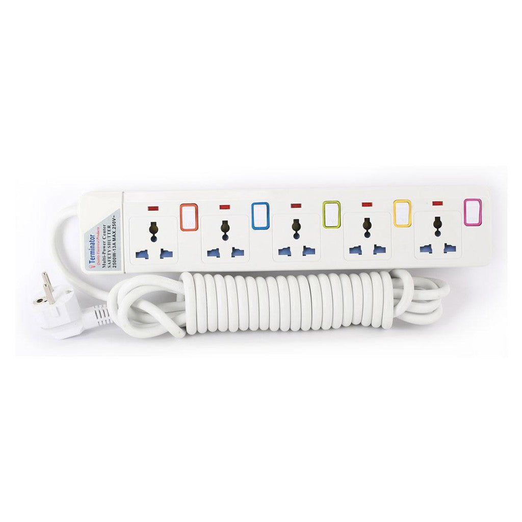 Terminator 5 Way Power Extension Socket 5M