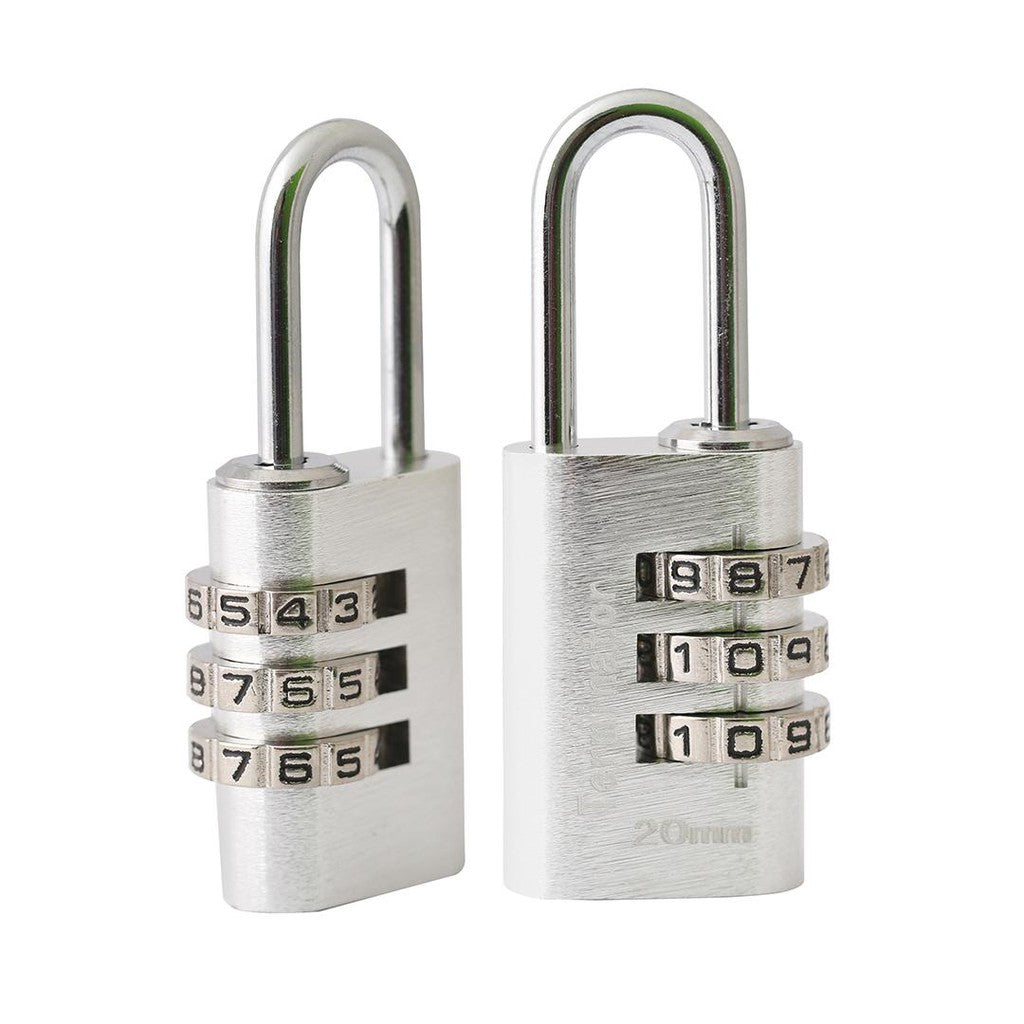 Terminator Combination Pad Lock 20MM Silver