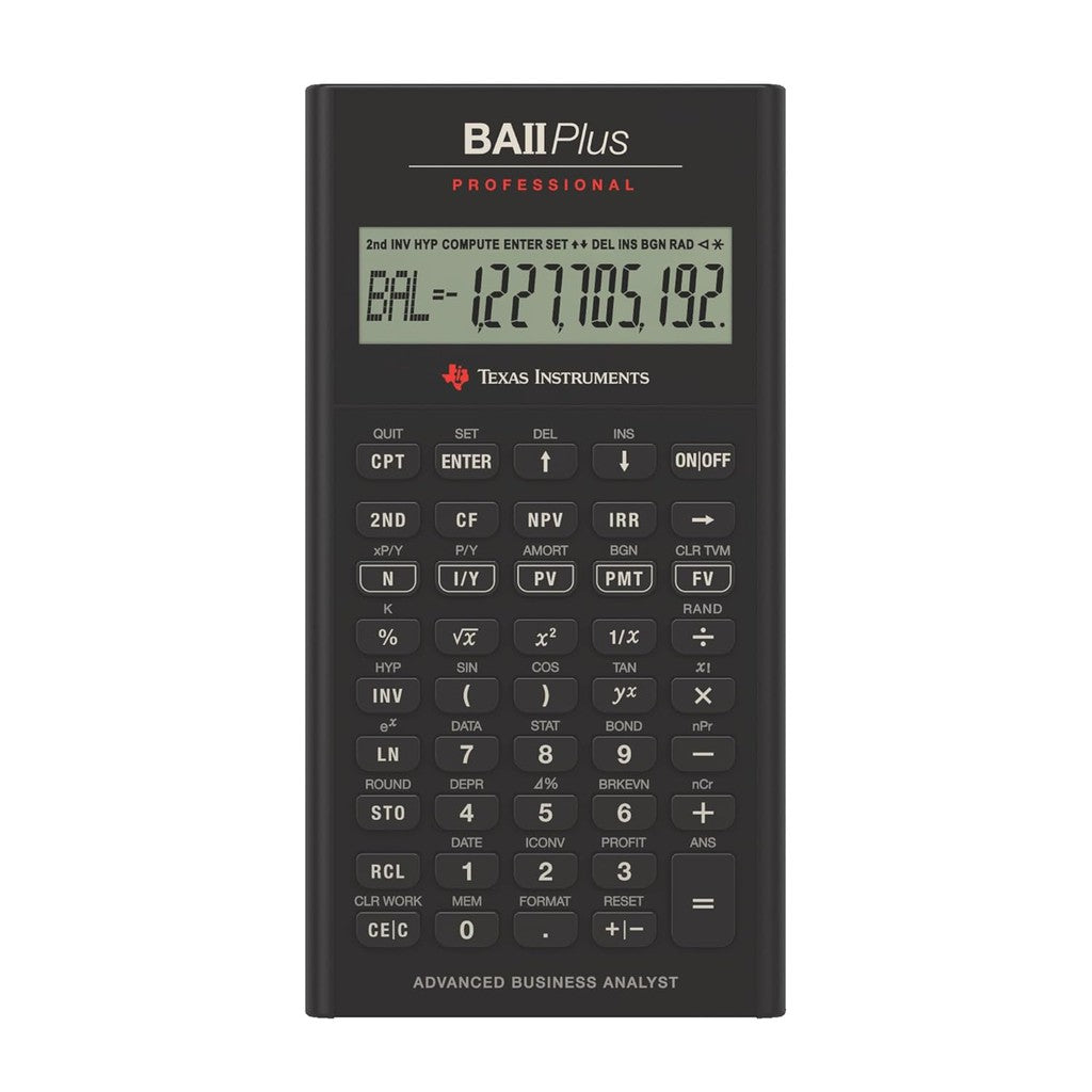 Texas BA II Plus Professional Calculator