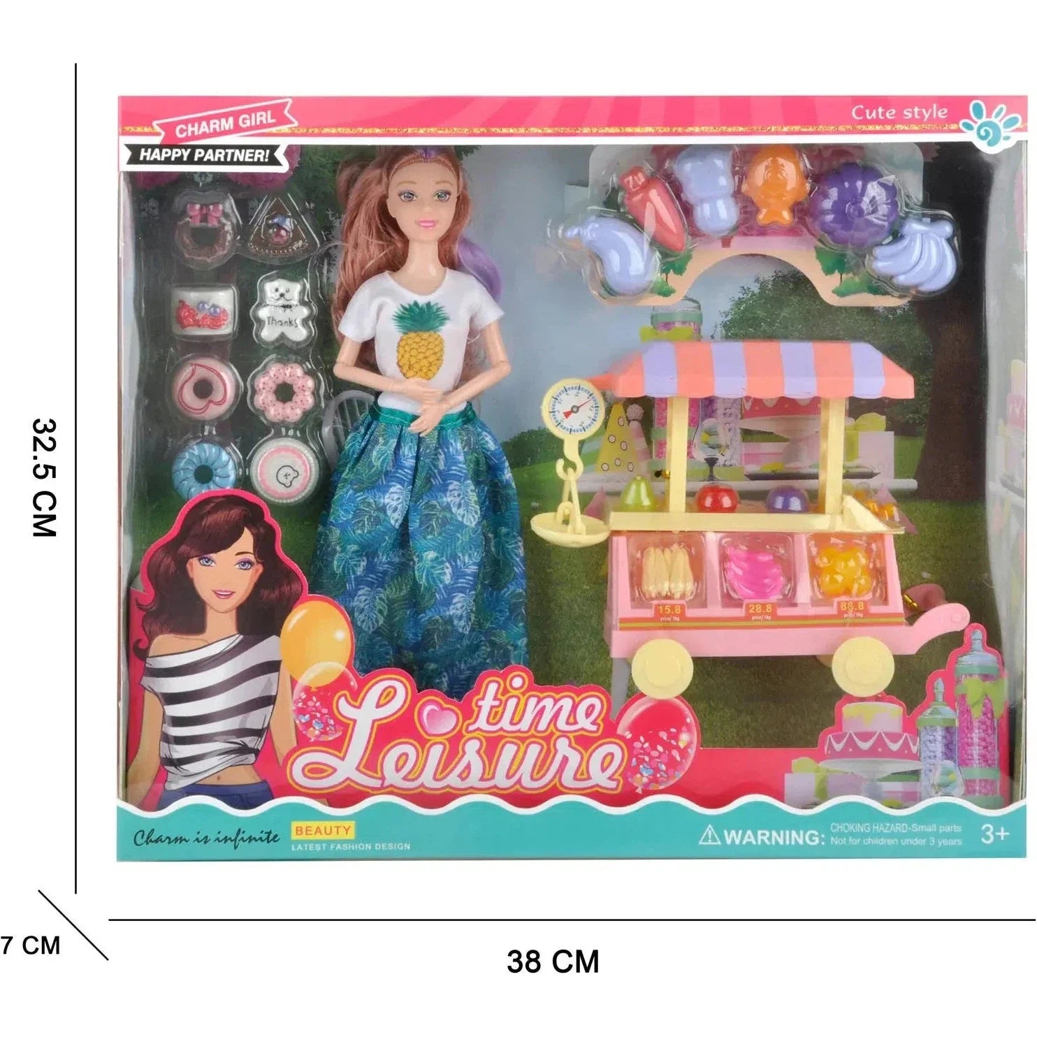 Time Leusure Charm Girl Happy Partner Doll Set-038Hw-4
