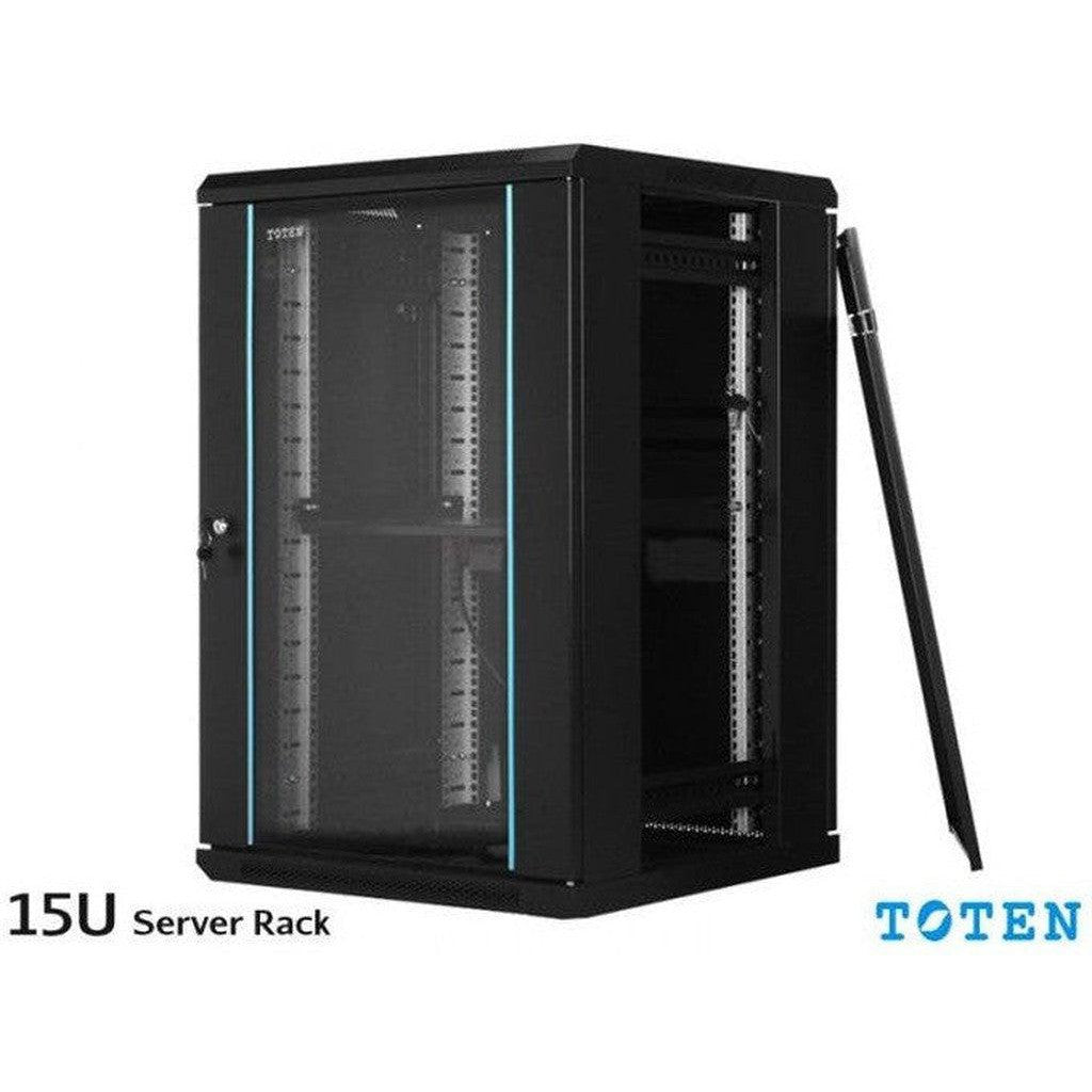Toten 15U Network Cabinet 600 X 600 Dual Section With Fan Pdu